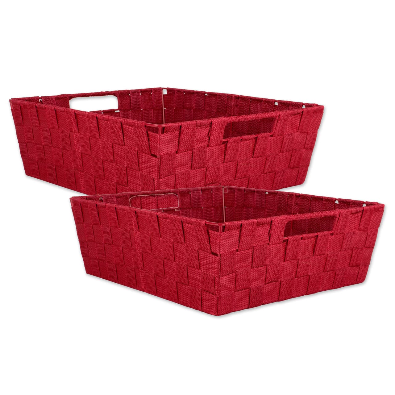 DII® Nylon Basketweave Trapezoid Bin Set, 2ct.